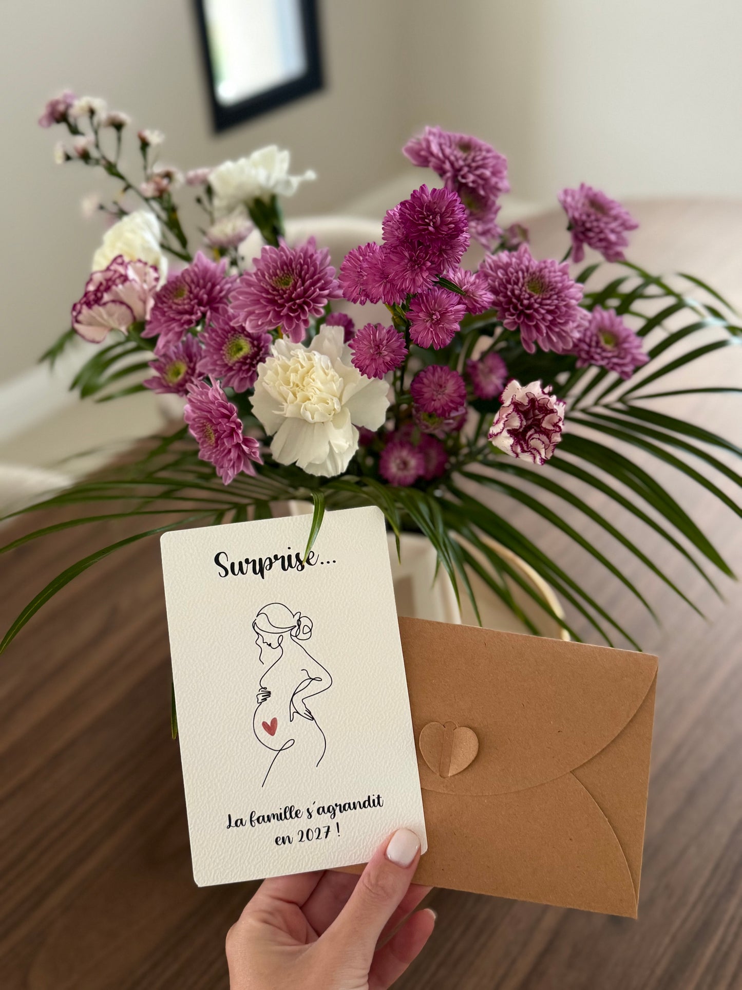 Carte annonce grossesse - Annonce bébé originale