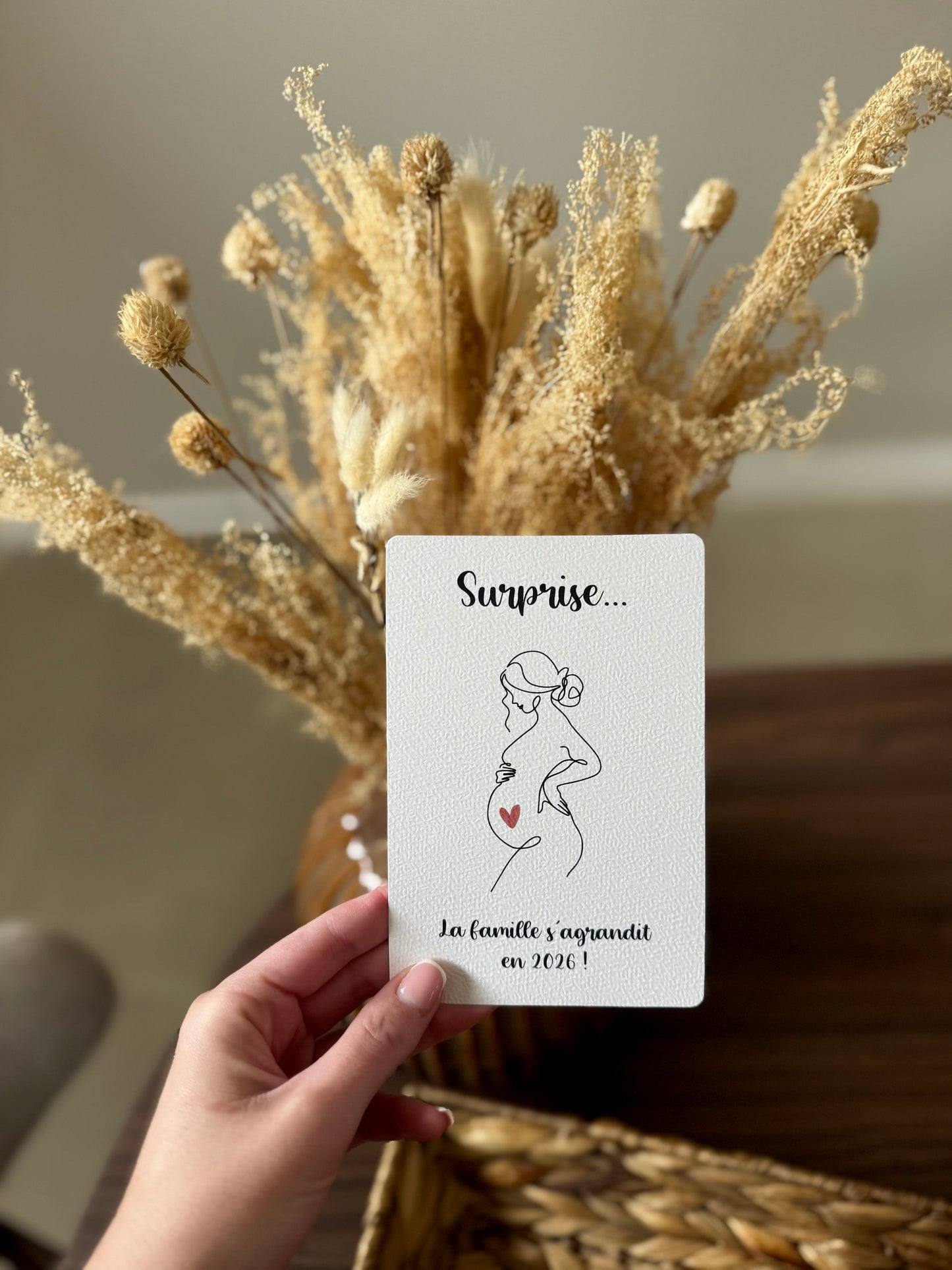 Carte annonce grossesse - Annonce bébé originale