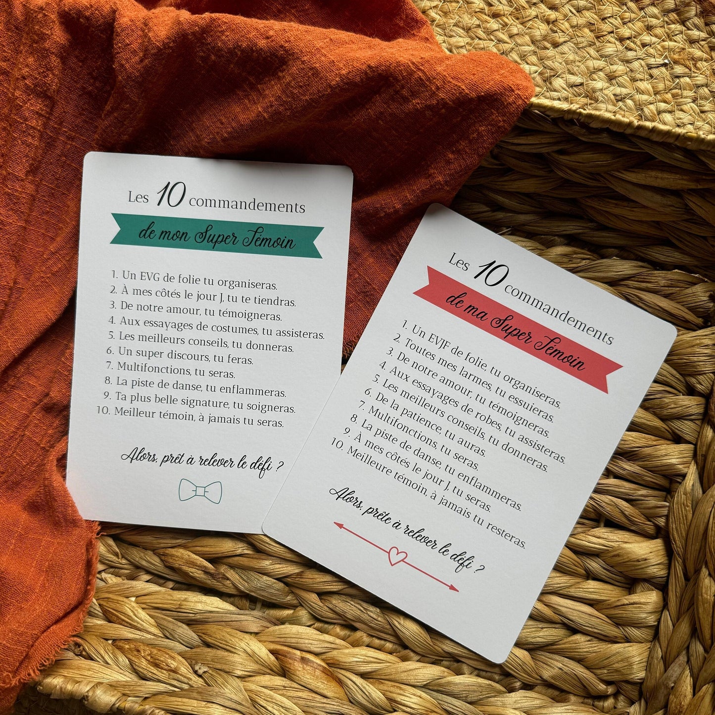 Cartes 10 commandements témoin - demande témoin mariage homme, demande témoin mariage femme