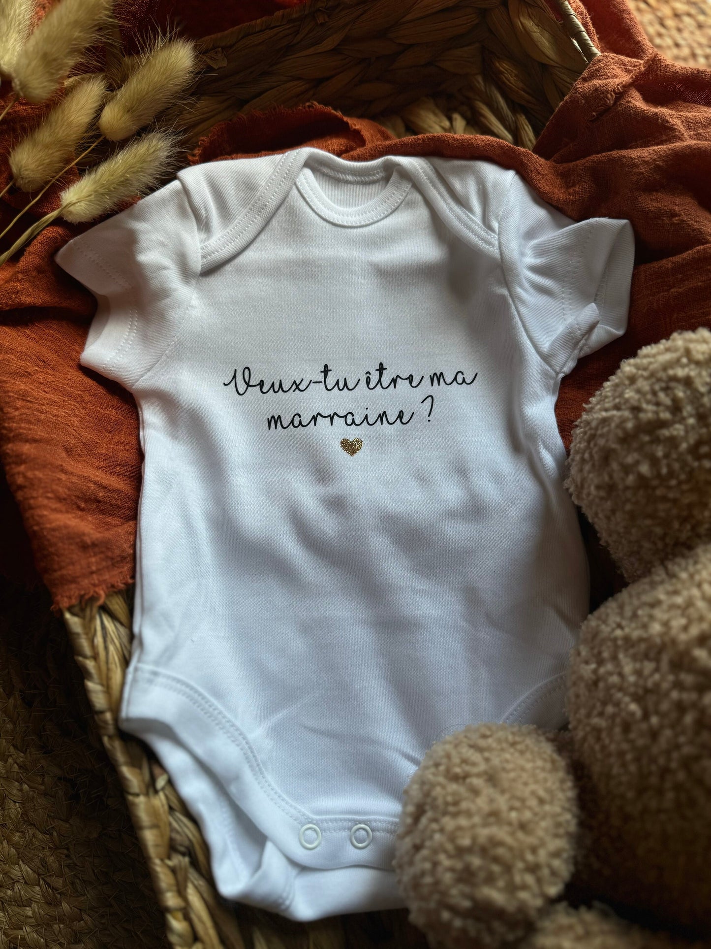 Body bébé demande marraine "Veux-tu être ma marraine ? ", annonce marraine