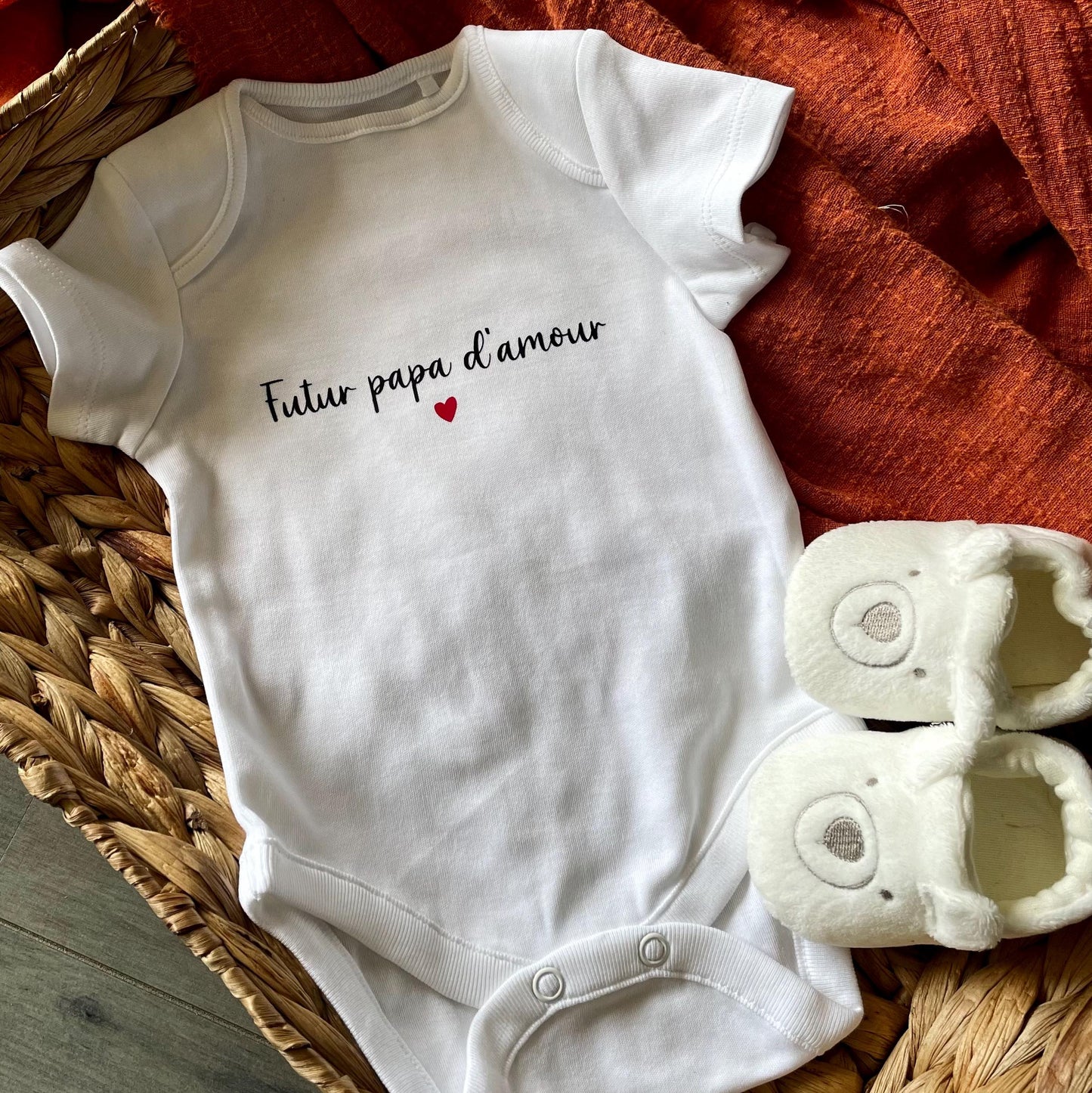 Body bébé personnalisé annonce grossesse papa - Cadeau futur papa