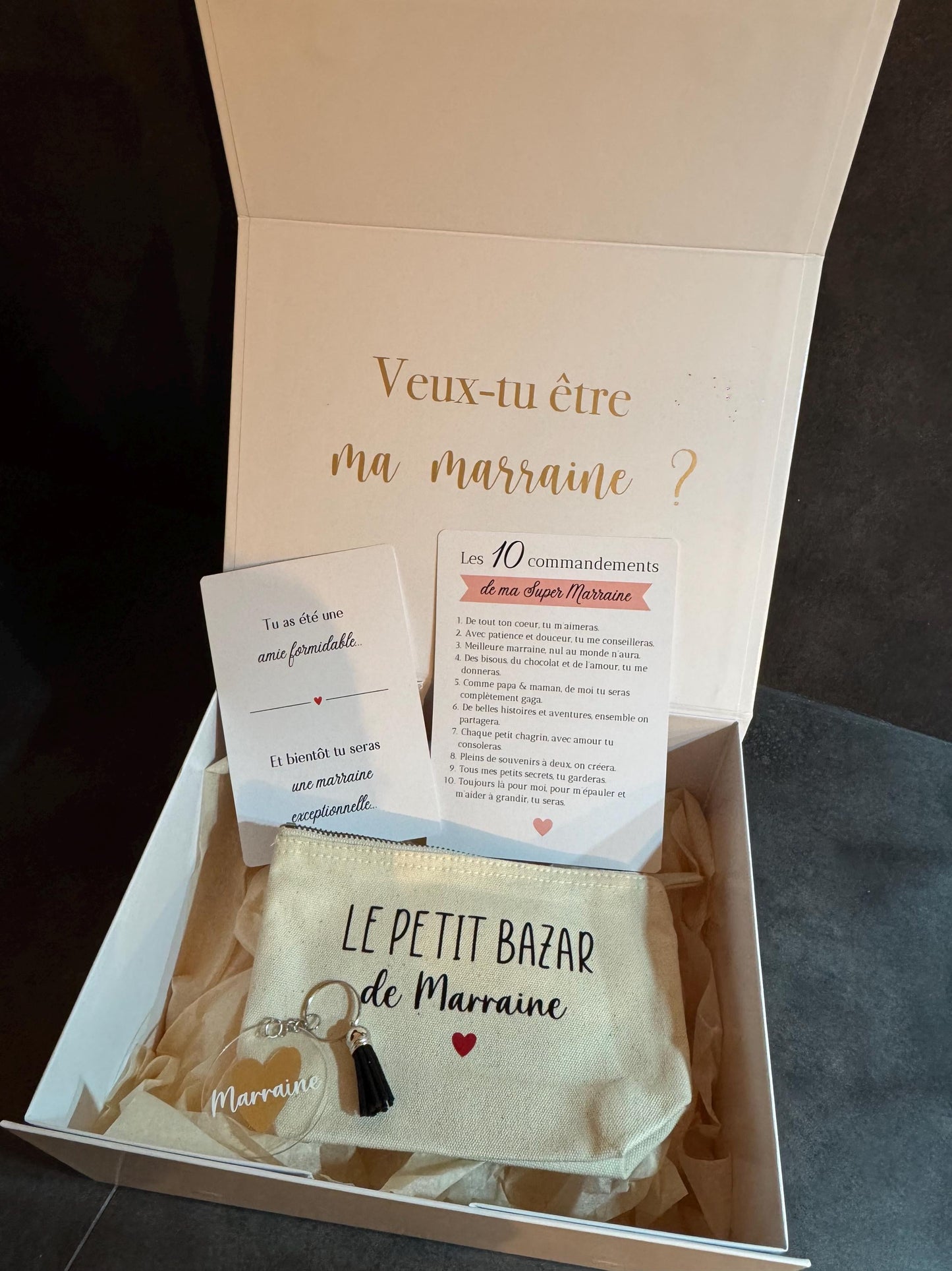 Box Cadeau Marraine - Demande Marraine Originale & Personnalisée