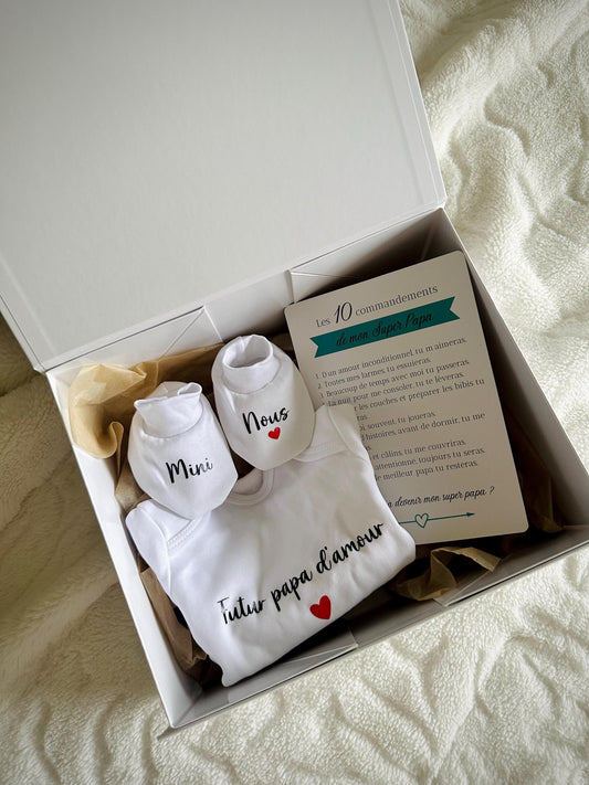 Box annonce grossesse papa - Cadeau futur papa - Idée originale annonce bébé