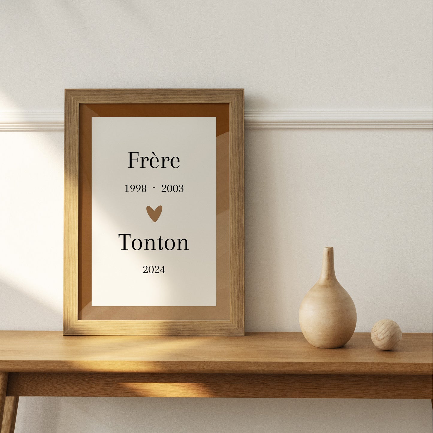 Affiche annonce grossesse tonton, cadeau tonton personnalisé