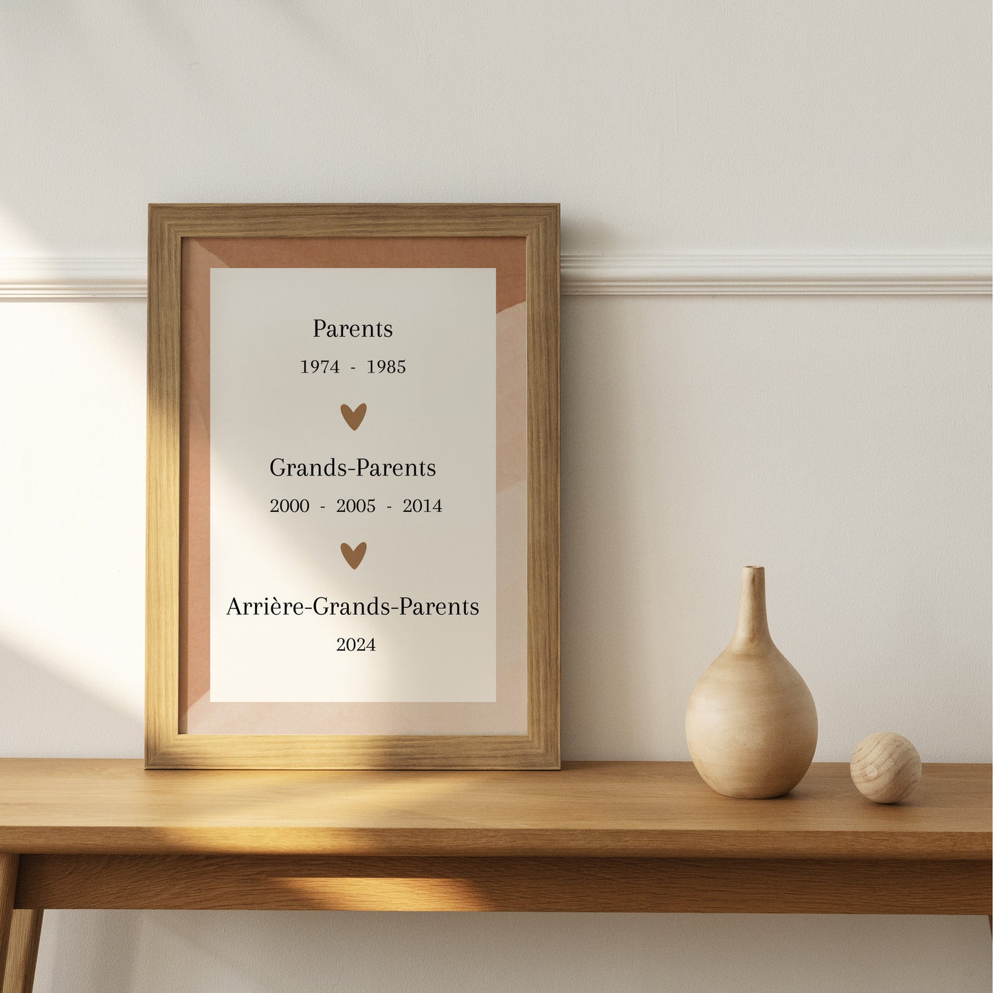Affiche annonce grossesse arrière-grands-parents