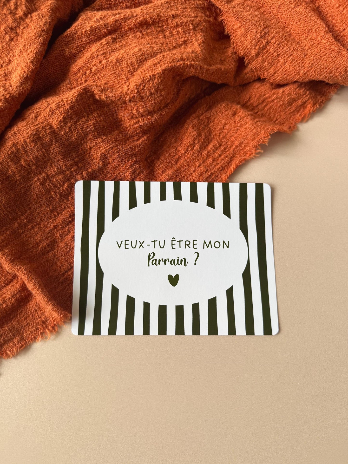 Carte Demande Parrain & Marraine – Demande Originale - Annonce Marraine Parrain