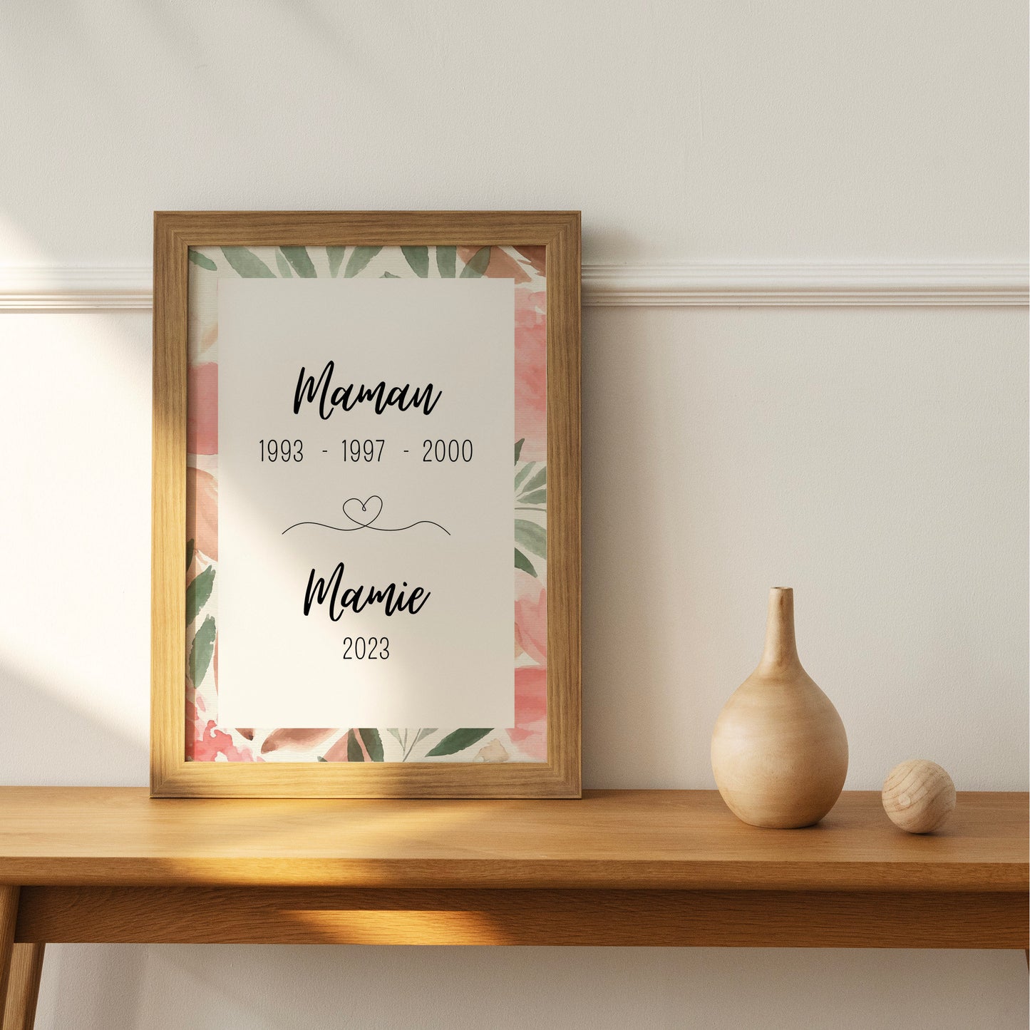 Affiche dates mamie, annonce grossesse mamie