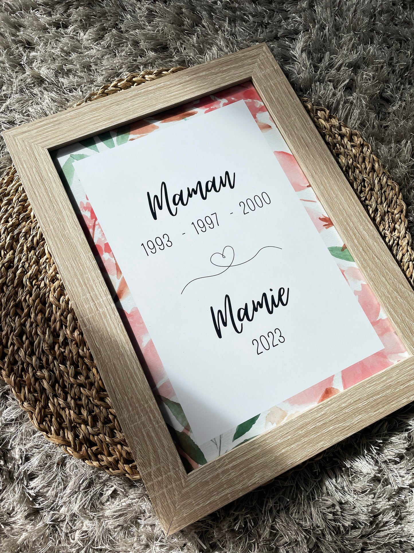 Affiche dates mamie, annonce grossesse mamie