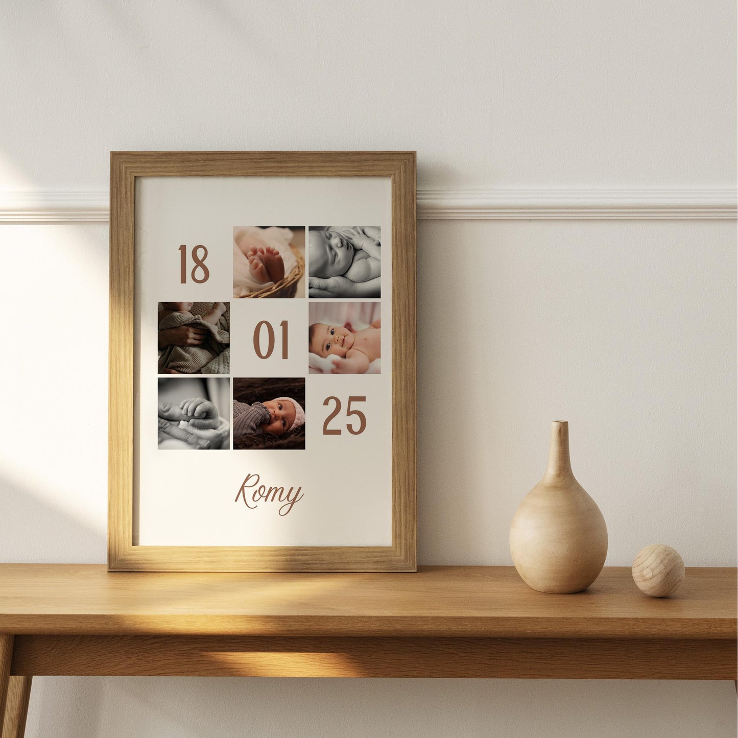 Affiche personnalisée avec photos et date