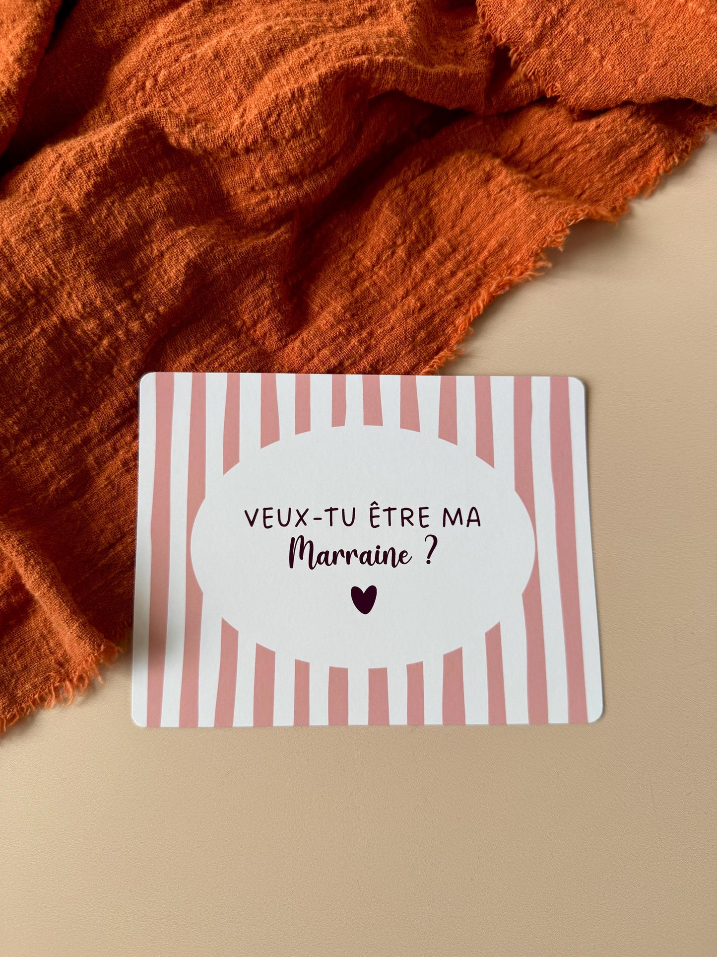 Carte Demande Parrain & Marraine – Demande Originale - Annonce Marraine Parrain