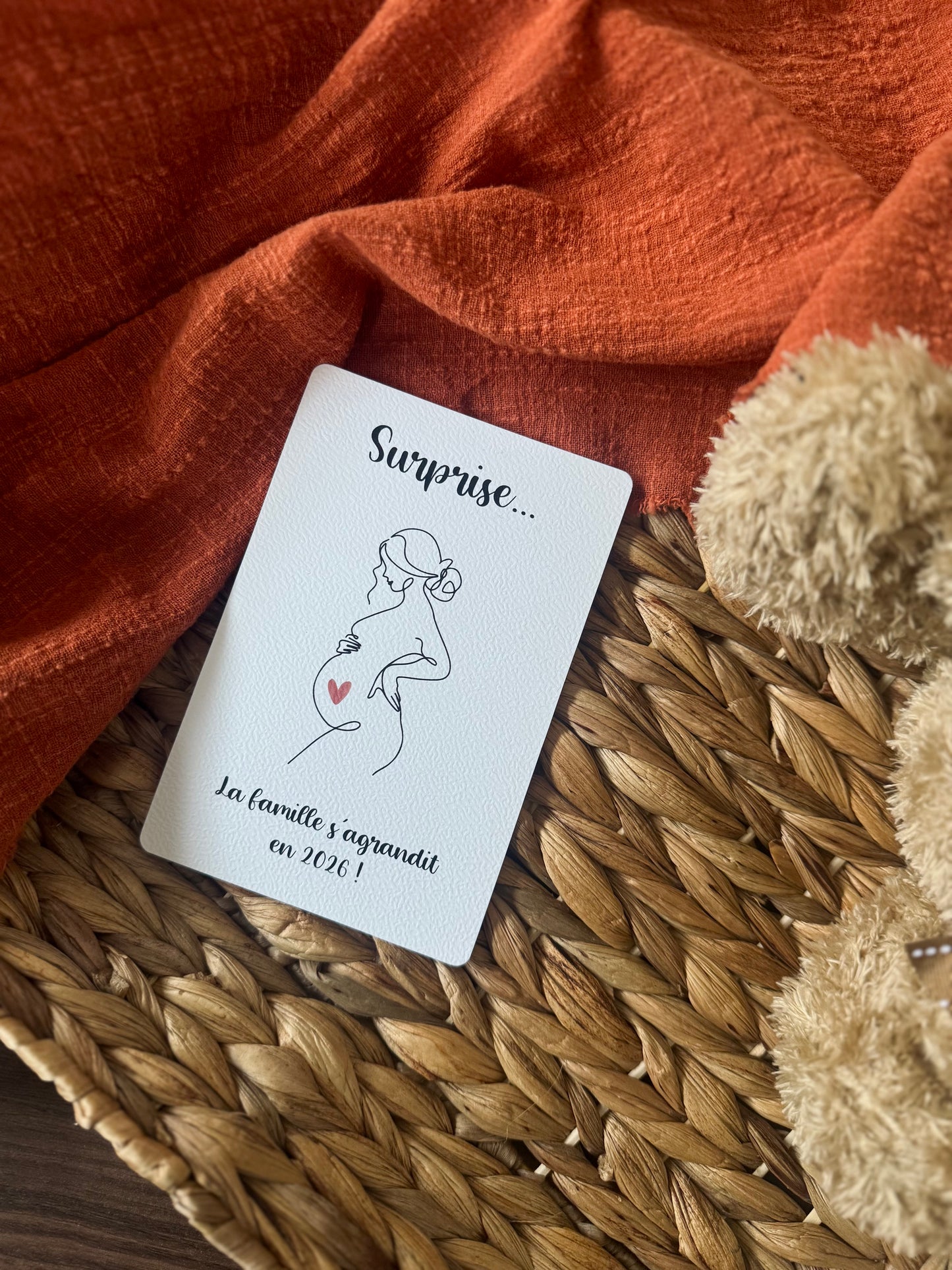 Carte annonce grossesse - Annonce bébé originale