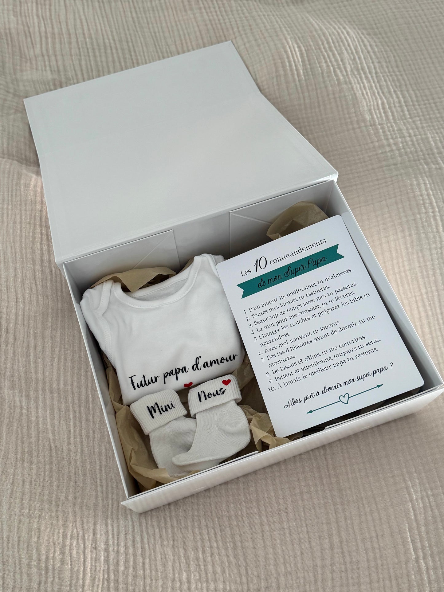 Box annonce grossesse papa - Cadeau futur papa - Idée originale annonce bébé