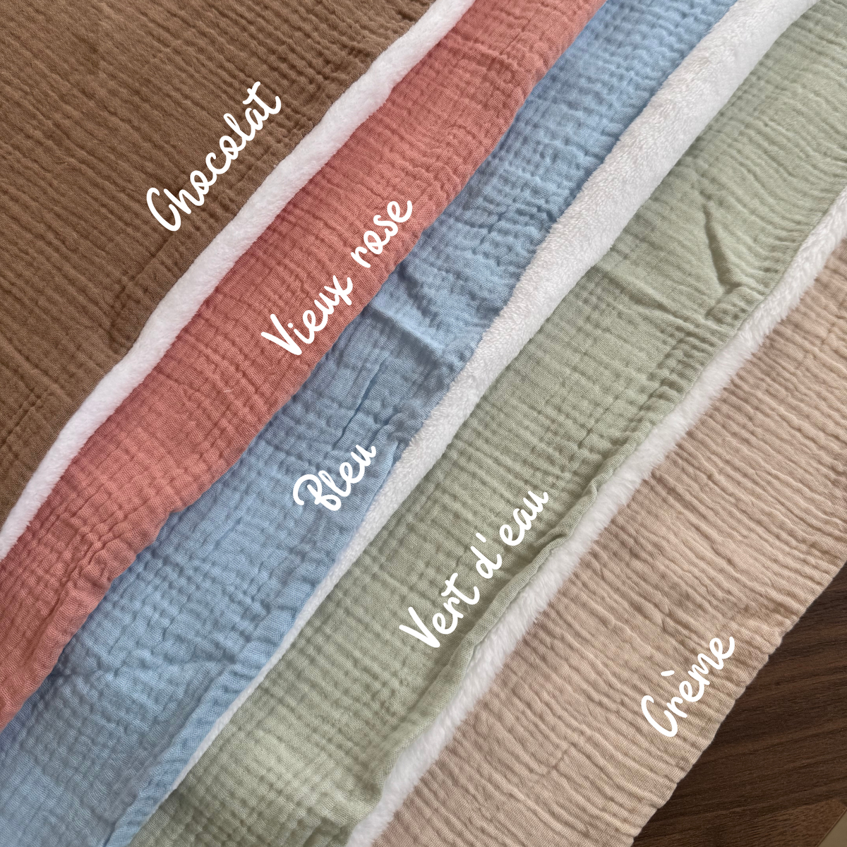 Couverture Bébé Personnalisée en Gaze de Coton - Plaid bébé personnalisé