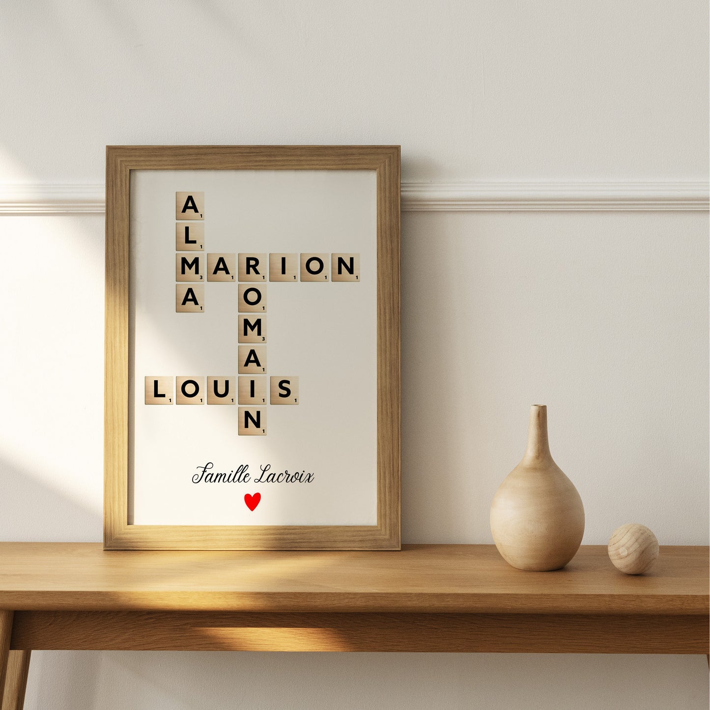 Affiche famille personnalisée