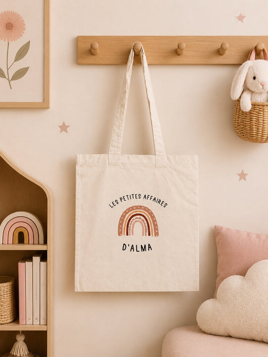 Tote bag personnalisé enfant - Sac enfant personnalisé - Sac prénom enfant maternelle